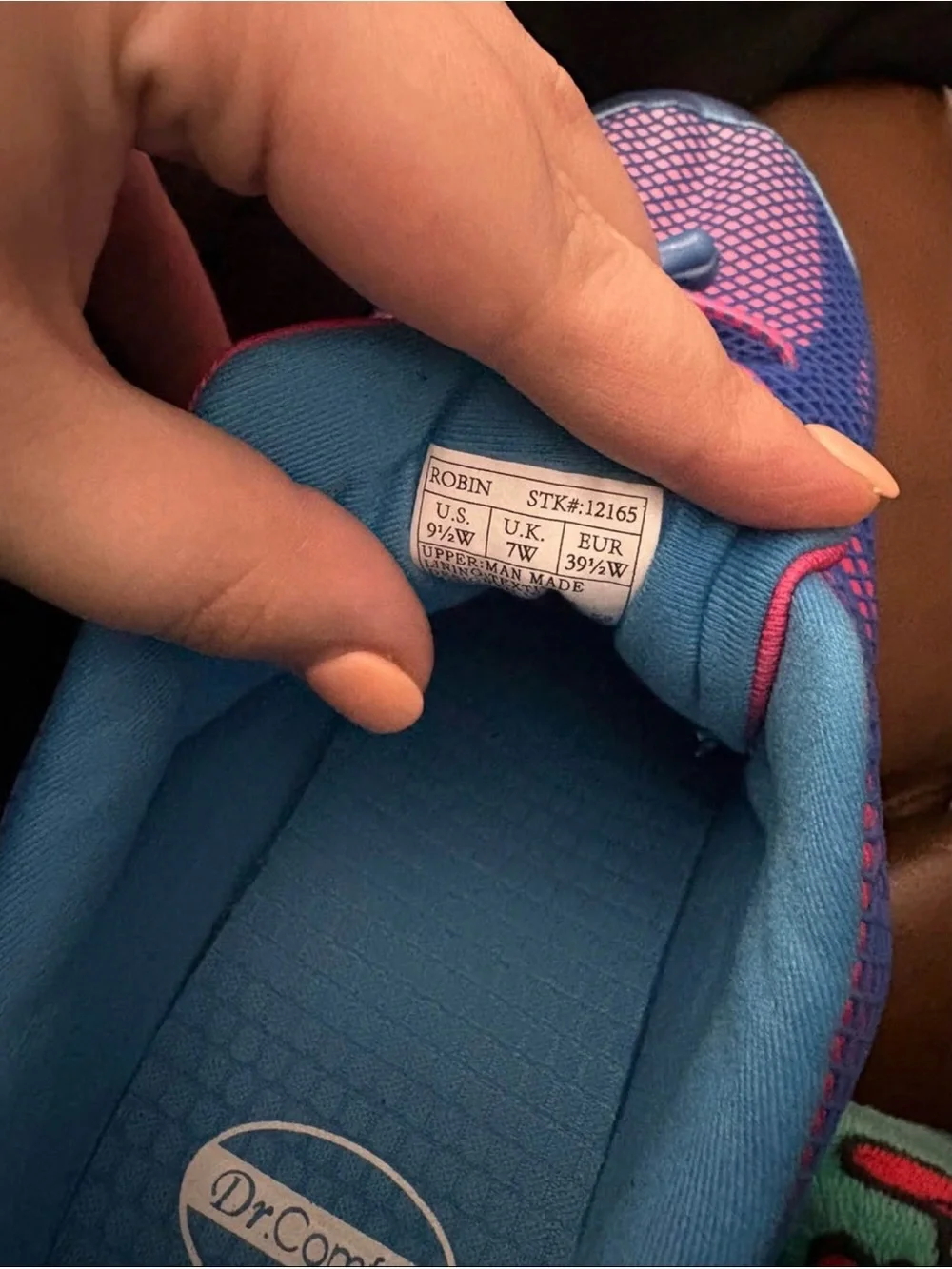 Women’s Pink and Blue Mesh Athletic Sneakers